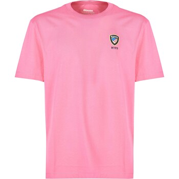 Abbigliamento Uomo T-shirt & Polo Blauer 24SBLUH02145 569 Limonata rosa
