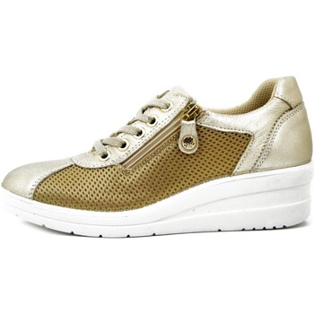 Scarpe Donna Sneakers Imac Sneakers Donna, Comfort, Pelle e Tessuto-555590 Oro