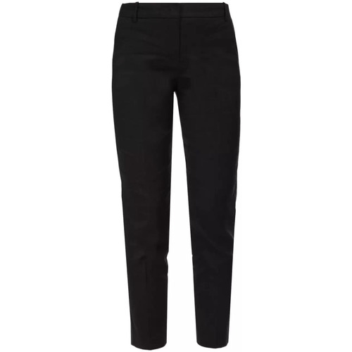 Abbigliamento Donna Pantaloni Pinko pantalone nero lino stretch Nero