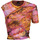 Abbigliamento Donna T-shirt & Polo Pinko top corto in tulle Rosa