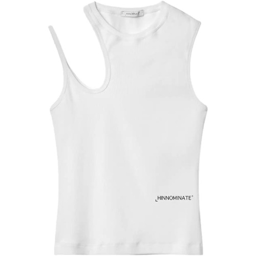 Abbigliamento Donna Top / T-shirt senza maniche Hinnominate top aderente bianco Bianco