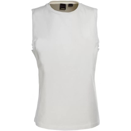 Abbigliamento Donna Top / T-shirt senza maniche Pinko t-shirt bianca smanicata Bianco
