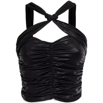 Abbigliamento Donna Top / T-shirt senza maniche Pinko top corto elegante nero Nero