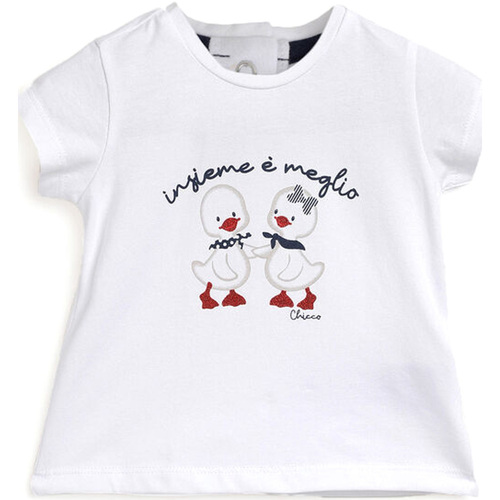 Abbigliamento Unisex bambino T-shirt & Polo Chicco 09005743000000 Bianco