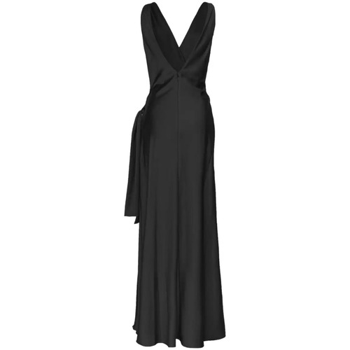 Abbigliamento Donna Vestiti Pinko abito lungo raso nero Nero