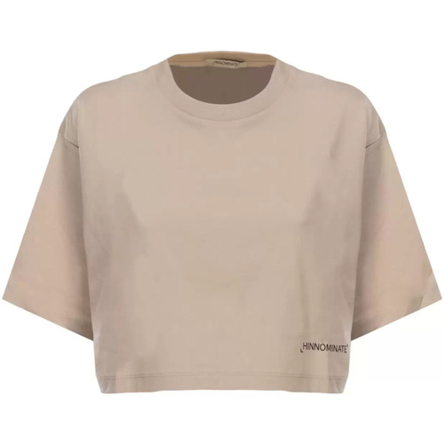Abbigliamento Donna T-shirt & Polo Hinnominate t-shirt cropped beige Beige