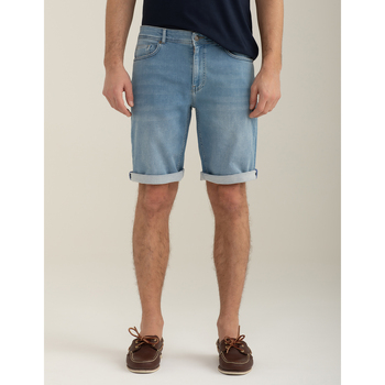 Abbigliamento Uomo Shorts / Bermuda Fred Mello Bermuda in jeans elasticizzato FM24S32EF Blu