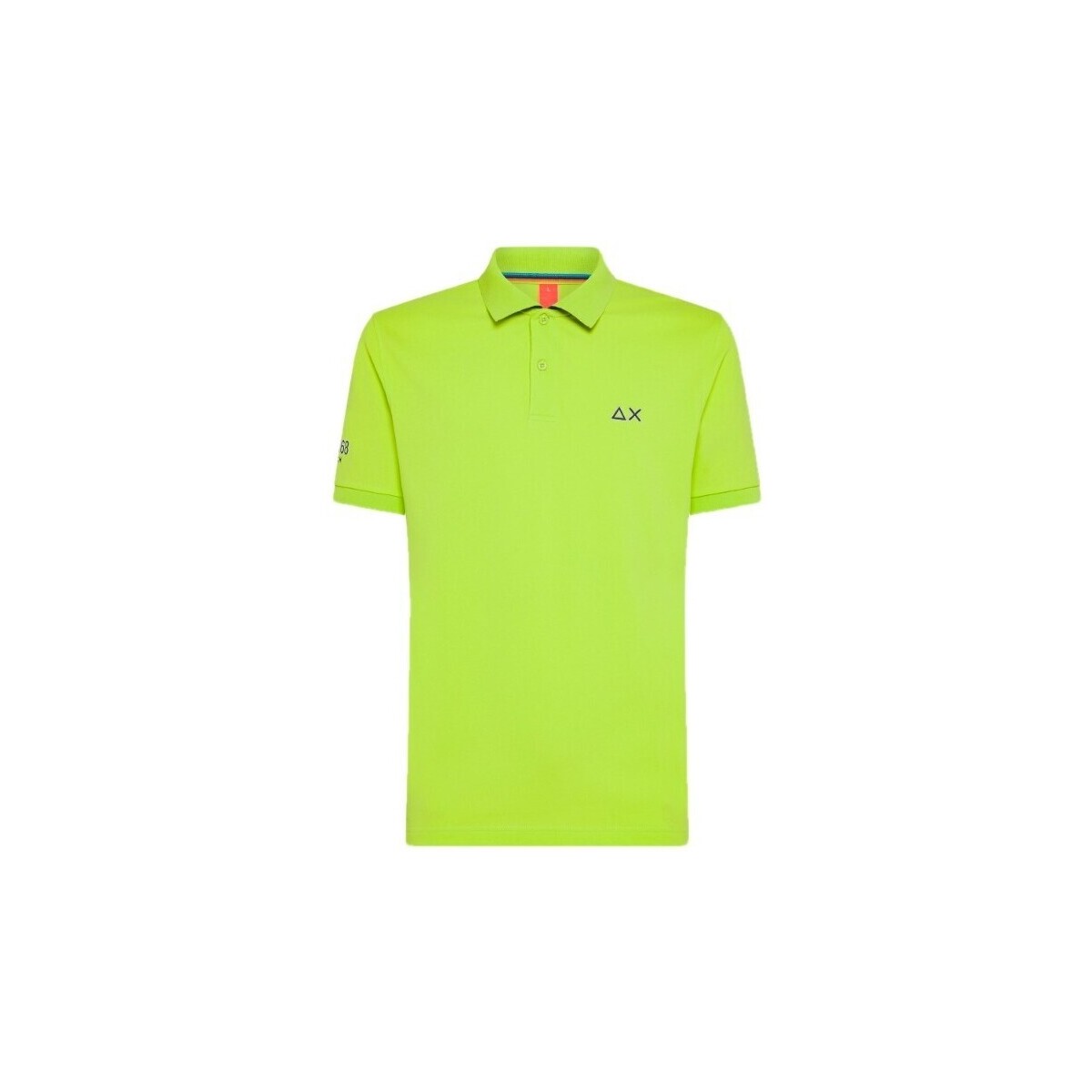 Abbigliamento Uomo T-shirt & Polo Sun68 Polo Sun68 Logo Beach Lime Giallo