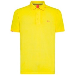 Abbigliamento Uomo T-shirt & Polo Sun68 Polo Special Dyed Giallo Giallo