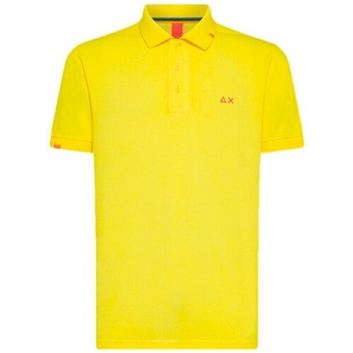 Abbigliamento Uomo T-shirt & Polo Sun68 Polo Special Dyed Giallo Giallo