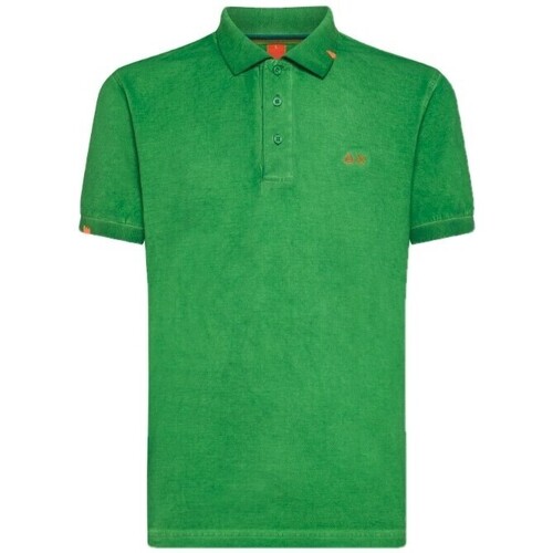 Abbigliamento Uomo T-shirt & Polo Sun68 Polo Special Dyed Verde Verde