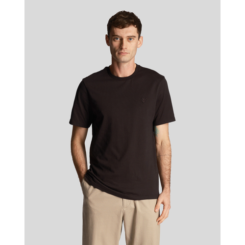 Abbigliamento Uomo T-shirt maniche corte Lyle & Scott T-shirt in cotone TS400TON Nero