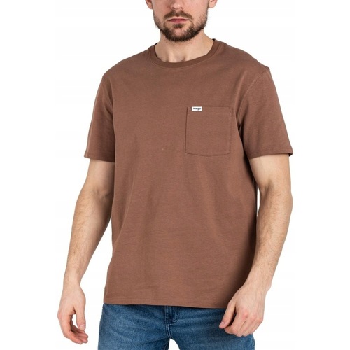 Abbigliamento Uomo T-shirt maniche corte Wrangler ATRMPN-45093 Marrone