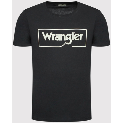 Abbigliamento Uomo T-shirt maniche corte Wrangler ATRMPN-45092 Nero