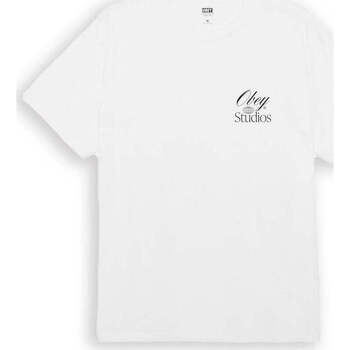 Abbigliamento Uomo T-shirt & Polo Obey Studios Worldwide Bianco