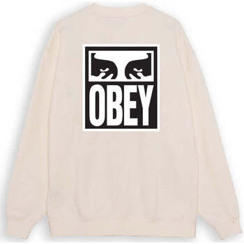 Abbigliamento Uomo Felpe Obey Eyes Icon 2 Bianco