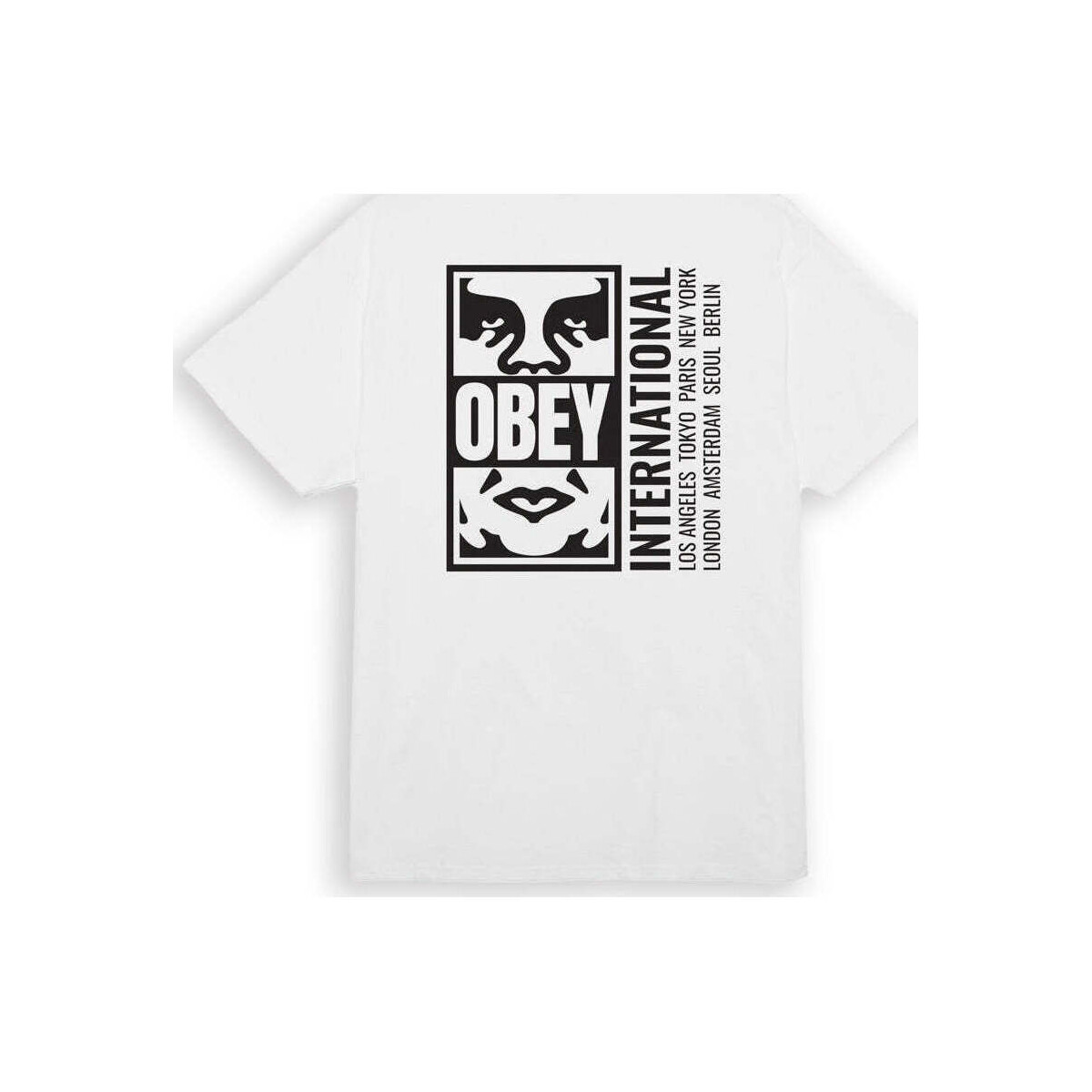 Abbigliamento Uomo T-shirt & Polo Obey Icon Split Bianco