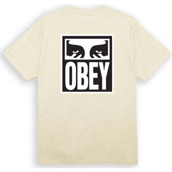 Abbigliamento Uomo T-shirt & Polo Obey Eyes Icon 2 Classic  Crema Beige