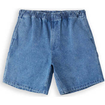 Abbigliamento Uomo Shorts / Bermuda Obey Easy Denim Carpenter Short Blu Chiaro Blu
