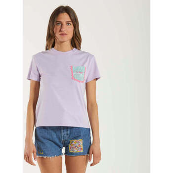 Abbigliamento Donna T-shirt maniche corte Mc2 Saint Barth t-shirt cachemire vibe 56 wave Rosa