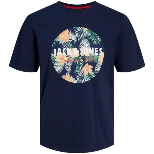Abbigliamento Uomo T-shirt maniche corte Jack & Jones  Blu