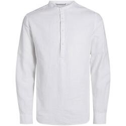 Abbigliamento Uomo Camicie maniche lunghe Jack & Jones  Bianco