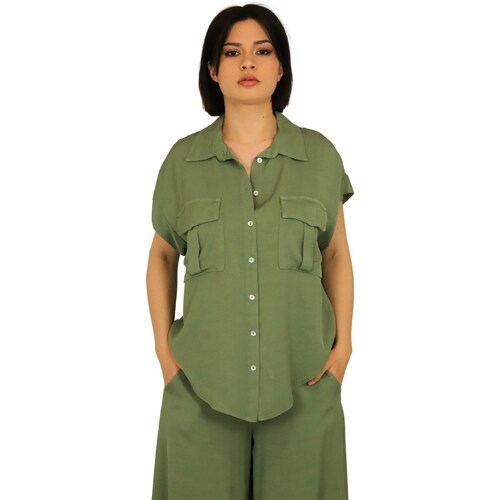 Abbigliamento Donna Camicie Zahjr 53539101 Verde