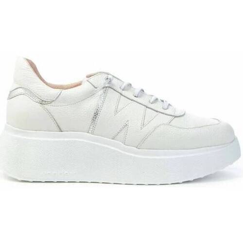 Scarpe Donna Sneakers Wonders Sneakers donna  bianca in pelle Bianco