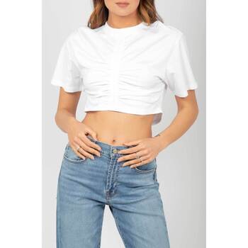 Abbigliamento Donna T-shirt & Polo Semicouture Y4SJ02 A01 Bianco