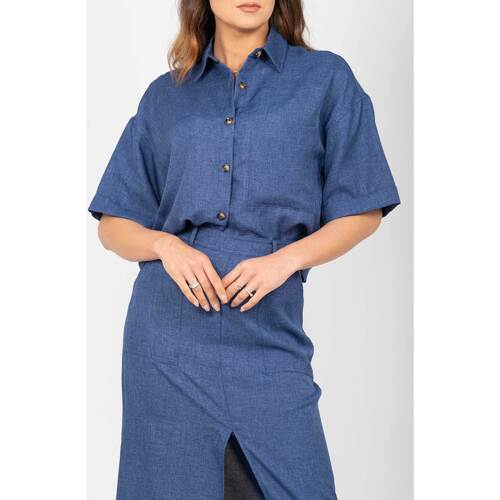 Abbigliamento Donna Camicie Frnch LUBENA BLEU Blu