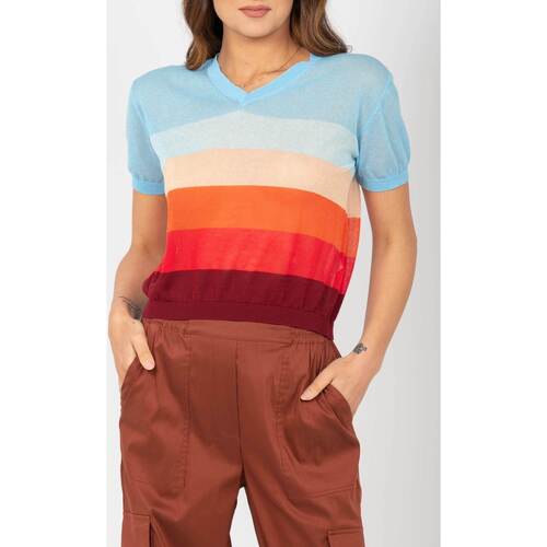 Abbigliamento Donna Gilet / Cardigan Semicouture S4SA30 RG081 Multicolore