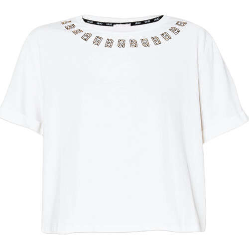 Abbigliamento Donna T-shirt maniche corte Liu Jo TA4135 JS003 Bianco
