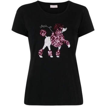 Abbigliamento Donna T-shirt maniche corte Liu Jo WA4052 J5003 Nero