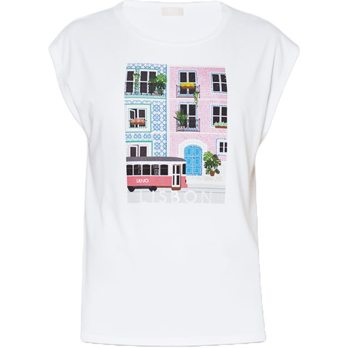 Abbigliamento Donna T-shirt maniche corte Liu Jo MA4338 J5003 Bianco