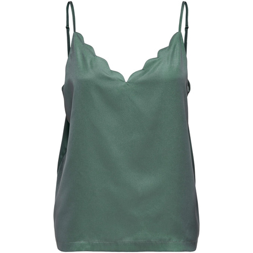 Abbigliamento Donna Top / T-shirt senza maniche Only ONLDEBBIE SINGLET NOOS WVN 15176550 Verde