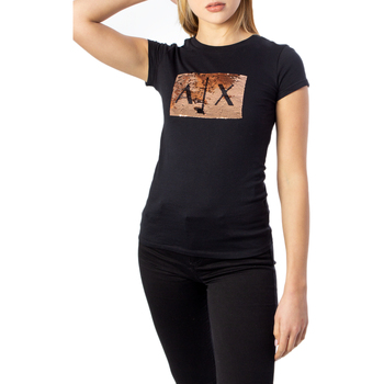 Abbigliamento Donna T-shirt maniche corte EAX 8NYTDL YJ73Z Nero