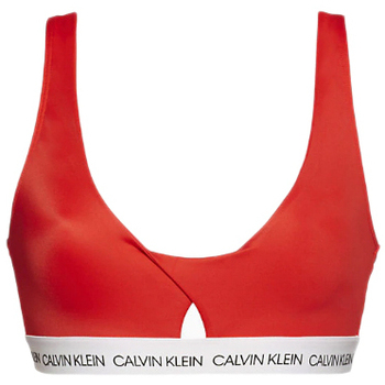 Abbigliamento Donna Costume componibile Calvin Klein Jeans Twiat Bralette KW0KW00925 Rosso