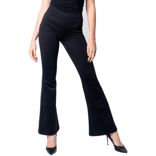 Abbigliamento Donna Pantaloni Only ONLFEVER STRETCH FLAIRED JRS NOOS 15213525 Nero