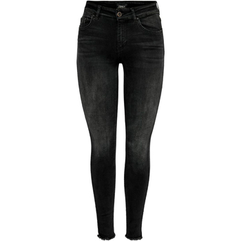 Abbigliamento Donna Jeans skynny Only BLUSH LIFE MID ANK RAW REA1099 NOOS 15157997 Nero