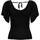 Abbigliamento Donna T-shirt maniche corte Only ONLLEELO S/S BACK PULLOVER KNT NOOS 15203888 Nero