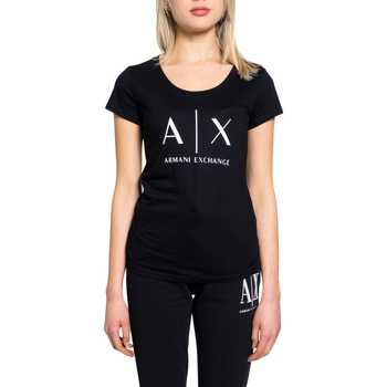 Abbigliamento Donna T-shirt maniche corte EAX 8NYT70 YJ16Z Nero