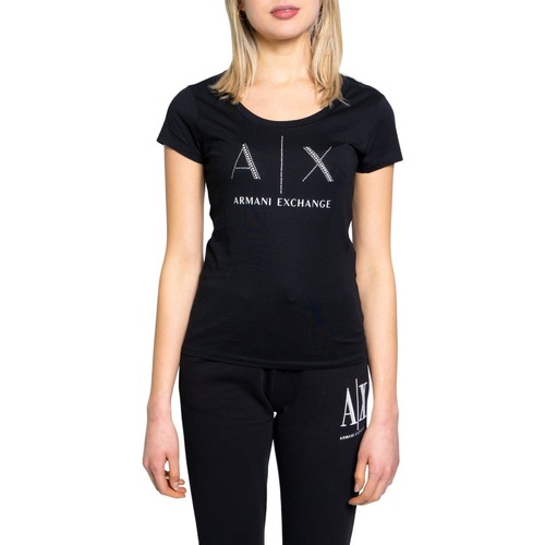 Abbigliamento Donna T-shirt maniche corte EAX 8NYT83 YJ16Z Nero