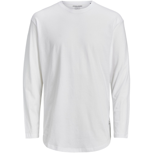 Abbigliamento Uomo T-shirts a maniche lunghe Jack & Jones JJENOA TEE O-NECK LS NOOS - 12190128 Bianco