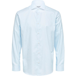 Abbigliamento Uomo Camicie maniche lunghe Selected SLHSLIMETHAN SHIRT LS CUT AWAY B NOOS 16081385 Blu