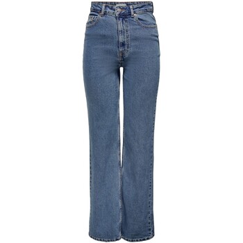 Abbigliamento Donna Jeans bootcut Only ONLCAMILLE LIFE EX HW WIDE DNM NOOS 15235595 Blu