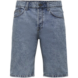 Abbigliamento Uomo Shorts / Bermuda Only & Sons  ONSAVI SHORTS L BLUE PK 1908 NOOS - 22021908 Blu