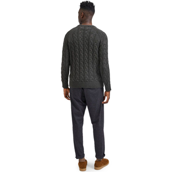 Selected SLHBILL LS KNIT CABLE CREW NECK W - 16086658 Grigio
