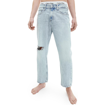Abbigliamento Uomo Jeans dritti Calvin Klein Jeans 90S STRAIGHT CROP J30J321118 Blu