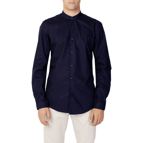 Abbigliamento Uomo Camicie maniche lunghe Antony Morato SEOUL SLIM FIT MMSL00692-FA400078 Blu