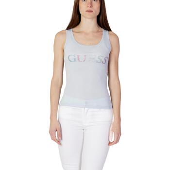 Abbigliamento Donna Top / T-shirt senza maniche Guess COLORFUL LOGO TANK TOP W3GP43K9I51 Blu